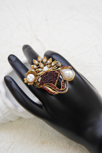 Turkish Mother Pearl Crushed Rings