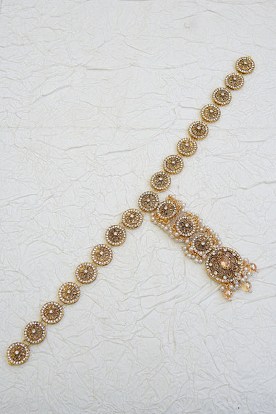 Timeless Pearl Embellished Matha Patti