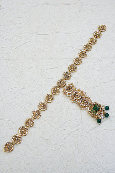 Timeless Pearl Embellished Matha Patti