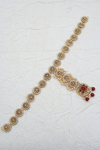 Timeless Pearl Embellished Matha Patti