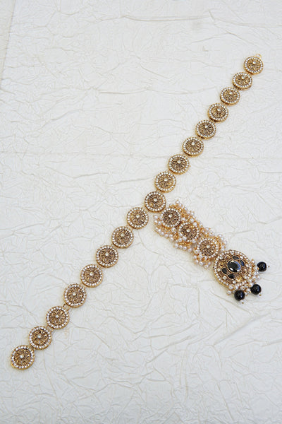 Timeless Pearl Embellished Matha Patti