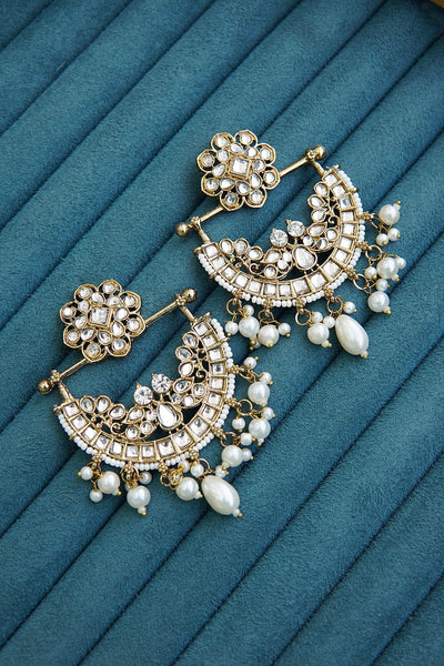 Antique Kundan Madrasi Bali Earrings
