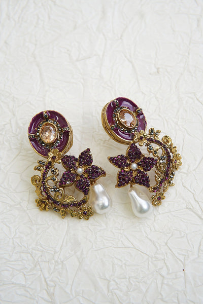Turkish Antique Royal Dangle Earrings