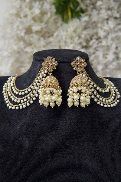 Designer Bridal Jhumka with Saharey