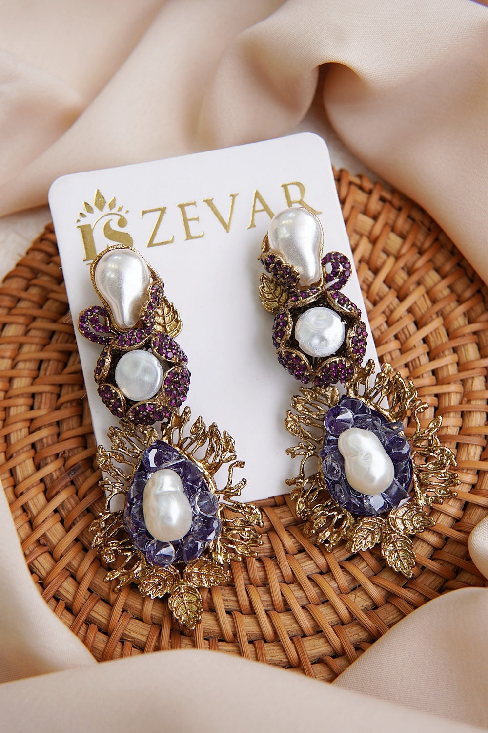Antique Turkish Mother Pearl Earrings