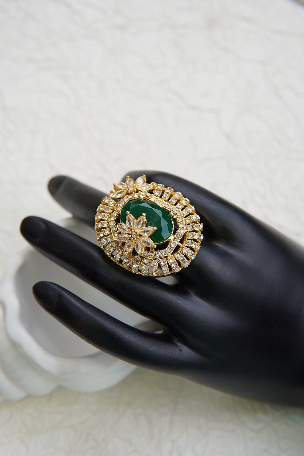 Dainty Adjustable Ring with Sparkling Zirconia - RS ZEVARS