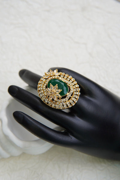 Dainty Adjustable Ring with Sparkling Zirconia - RS ZEVARS