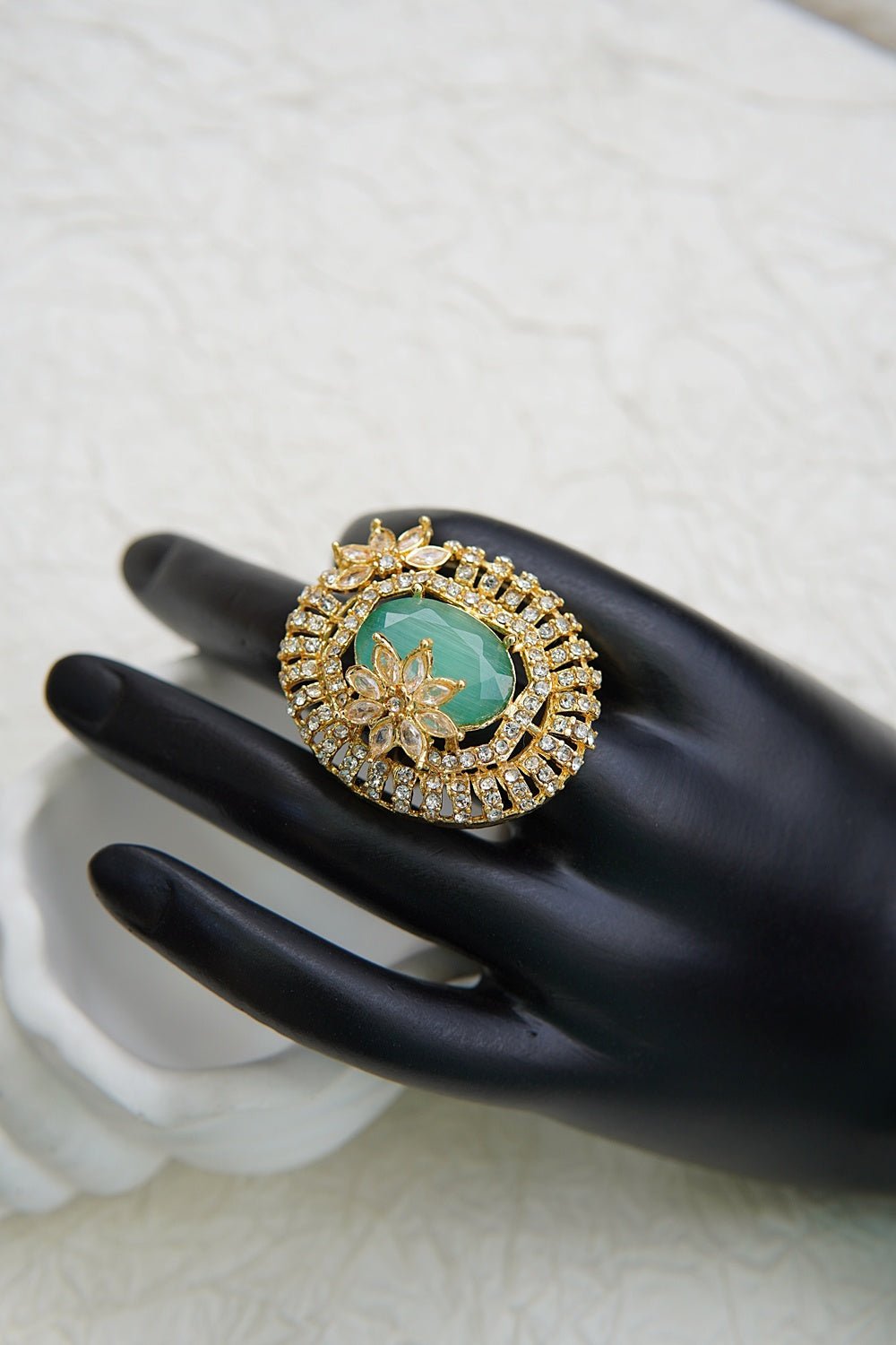 Dainty Adjustable Ring with Sparkling Zirconia - RS ZEVARS