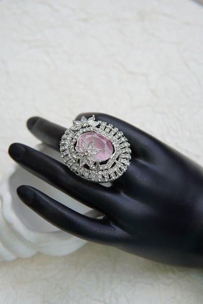 Dainty Adjustable Ring with Sparkling Zirconia - RS ZEVARS