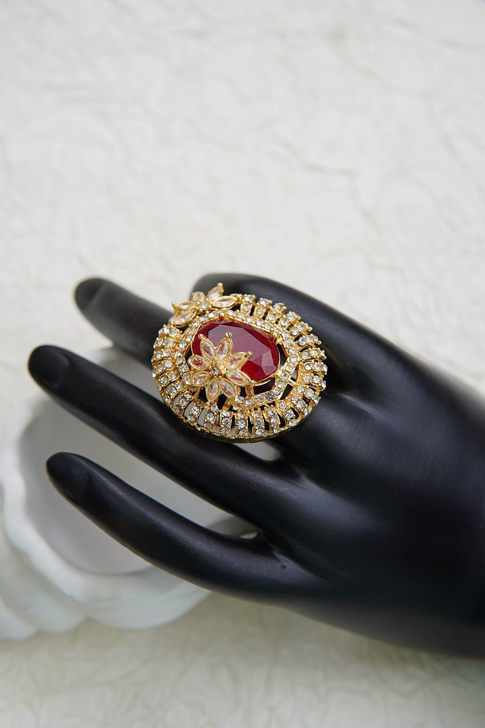 Dainty Adjustable Ring with Sparkling Zirconia - RS ZEVARS