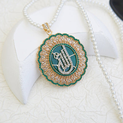 Elegant Islamic Calligraphy Pendant - RS ZEVARS