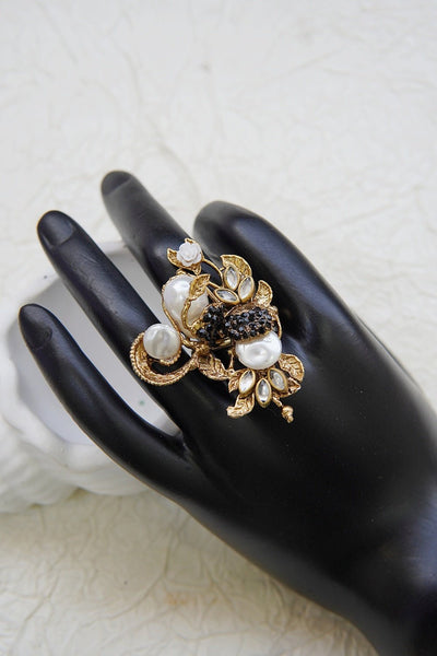 Ethereal Pearl Whimsy Ring - RS ZEVARS