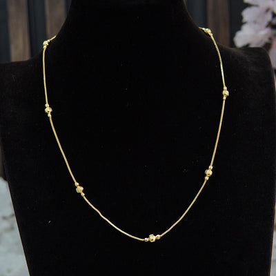 Gold Plated Ball Chain