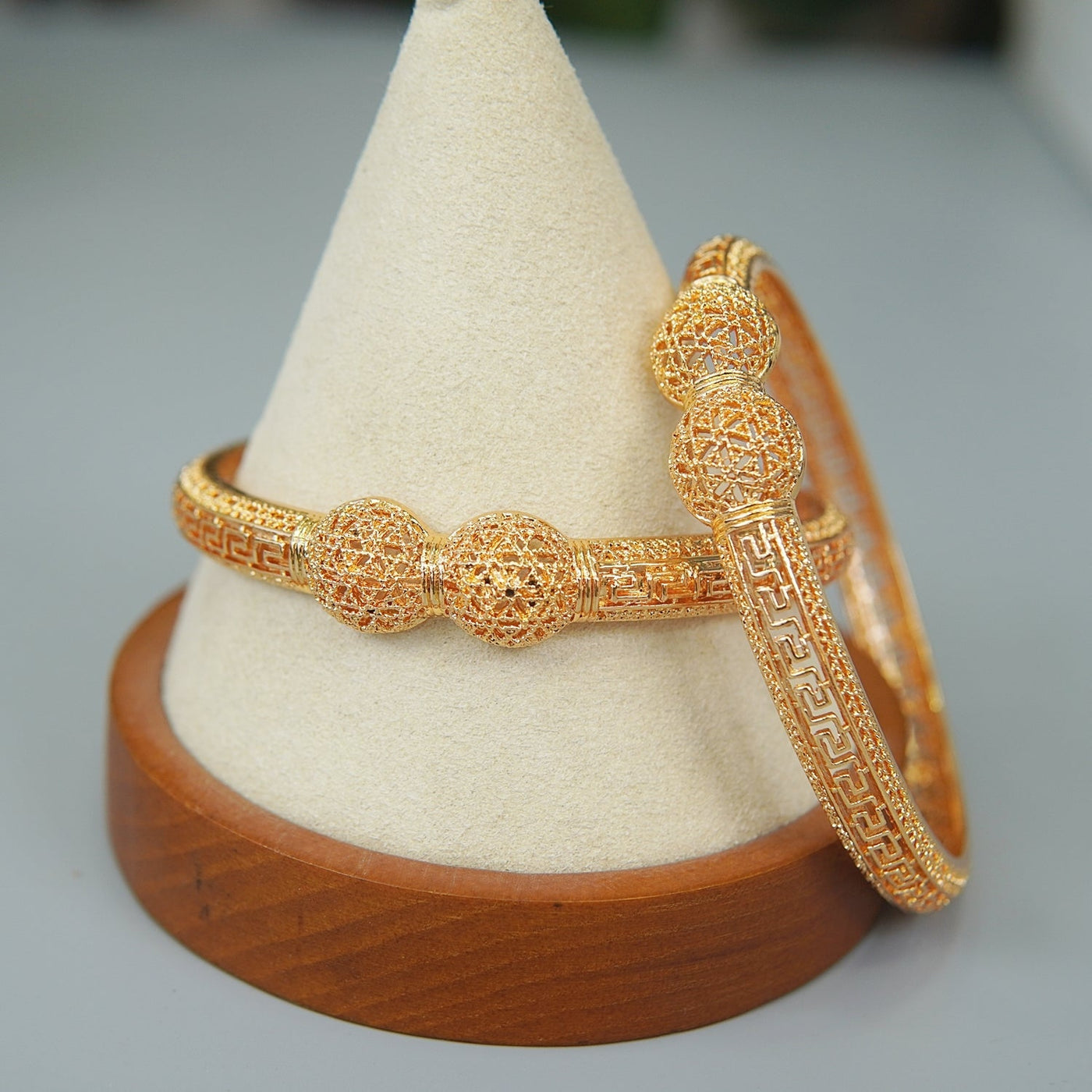Gold Plated Plain Bangles