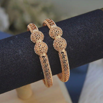 Gold Plated Plain Bangles