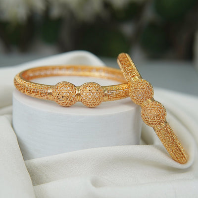 Gold Plated Plain Bangles