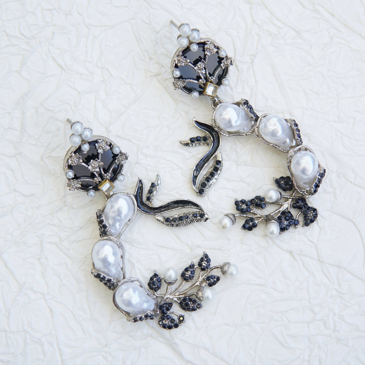 Mother Pearl Luxury Enchanted Vine Earrings - RS ZEVARS