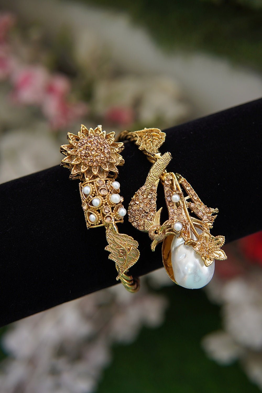 Peacock Turkish Statement Cuff Bracelet