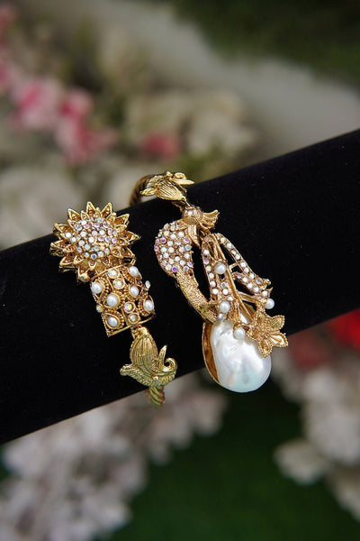 Peacock Turkish Statement Cuff Bracelet