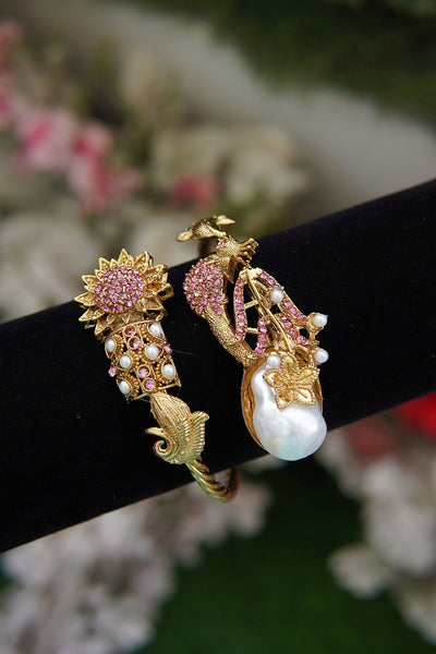 Peacock Turkish Statement Cuff Bracelet