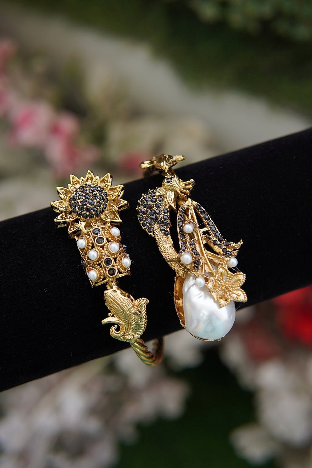 Peacock Turkish Statement Cuff Bracelet