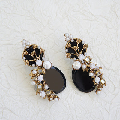 Regal Bloom Opulence Earrings - RS ZEVARS