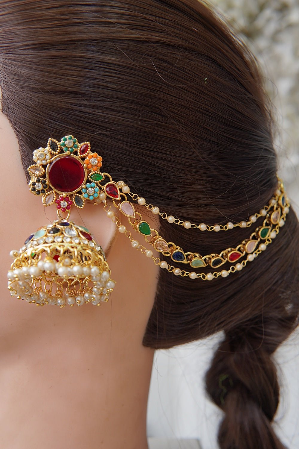 Royal Dangling Jhumkay With Sahara