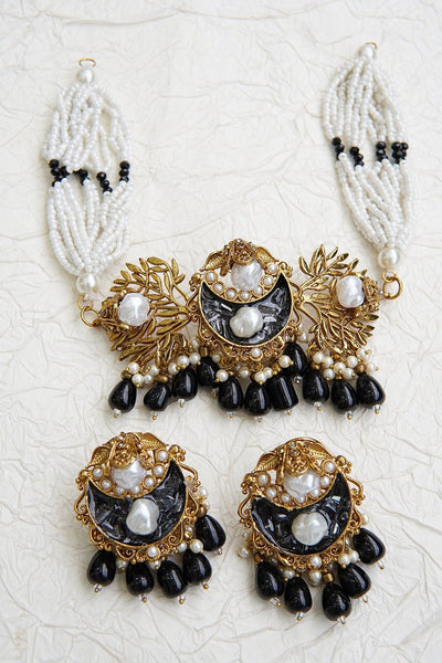 Royal Mother Pearl Choker Set - RS ZEVARS