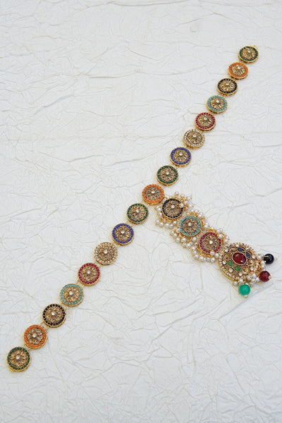 Timeless Pearl Embellished Matha Patti