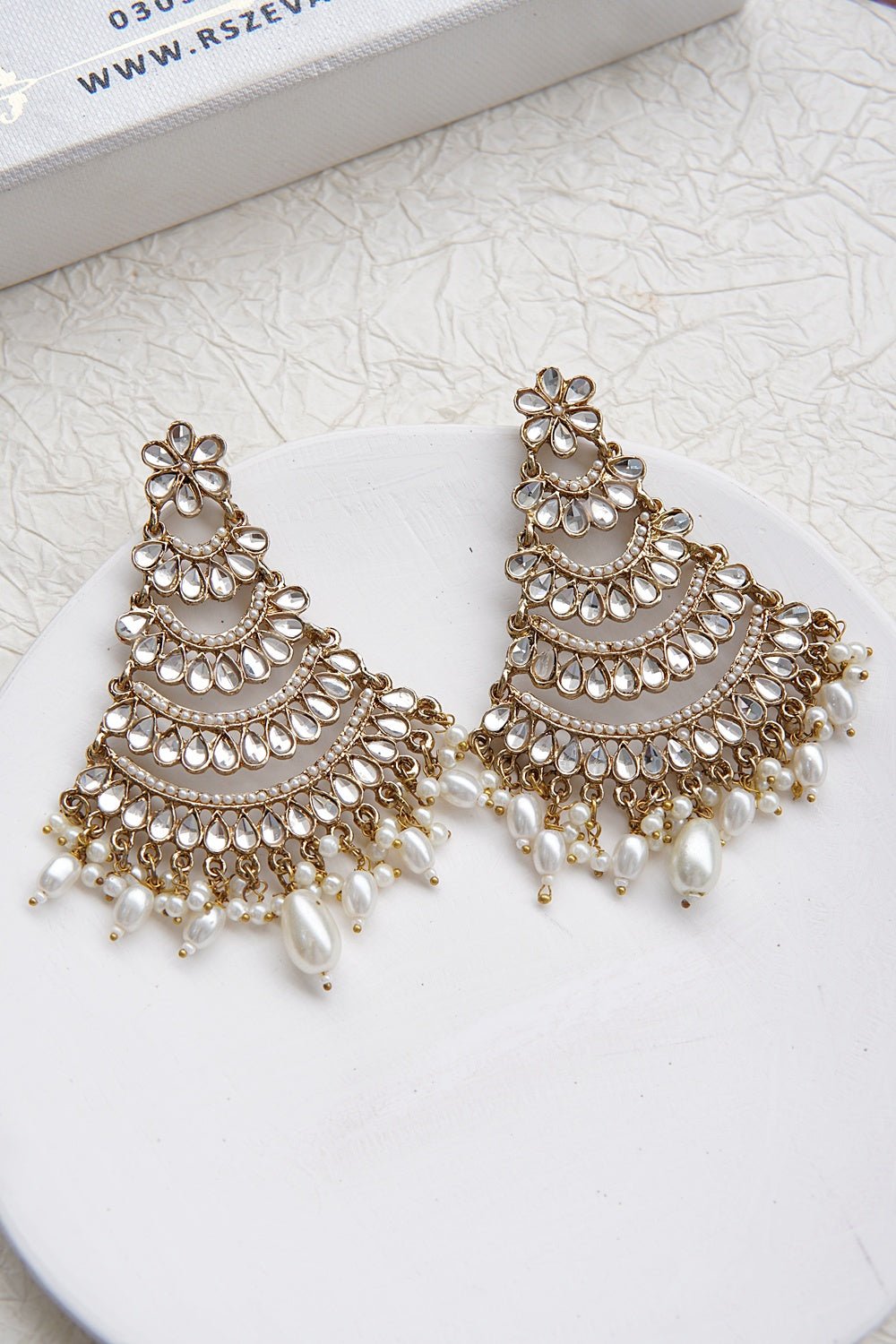 Traditional Madrasi Style Antique Earrings