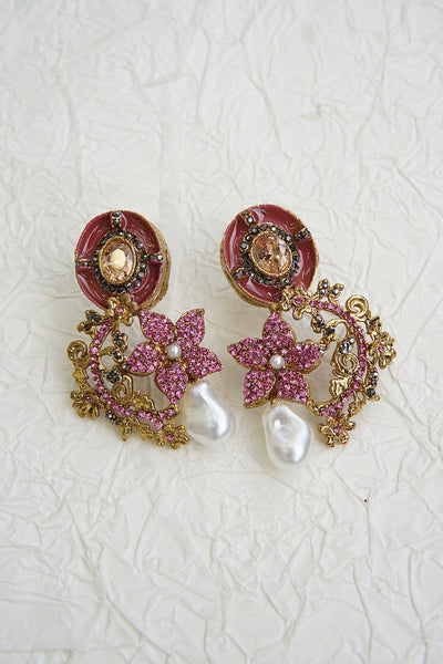 Turkish Antique Royal Dangle Earrings - RS ZEVARS