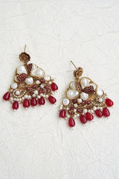 Turkish Mother Pearl Earrings - RS ZEVARS