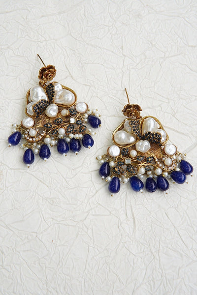 Turkish Mother Pearl Earrings - RS ZEVARS