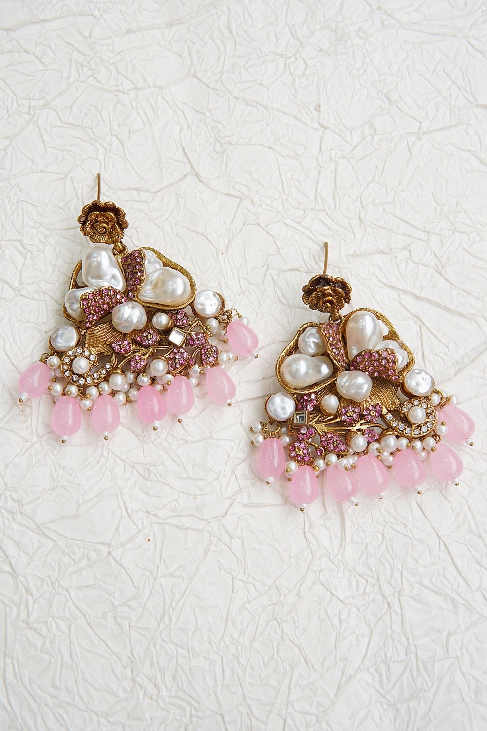 Turkish Mother Pearl Earrings - RS ZEVARS