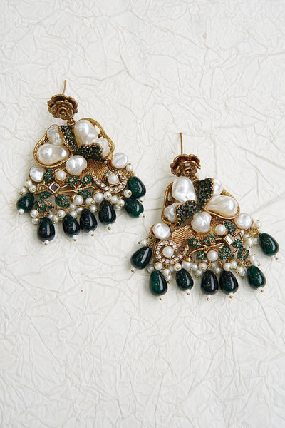 Turkish Mother Pearl Earrings - RS ZEVARS